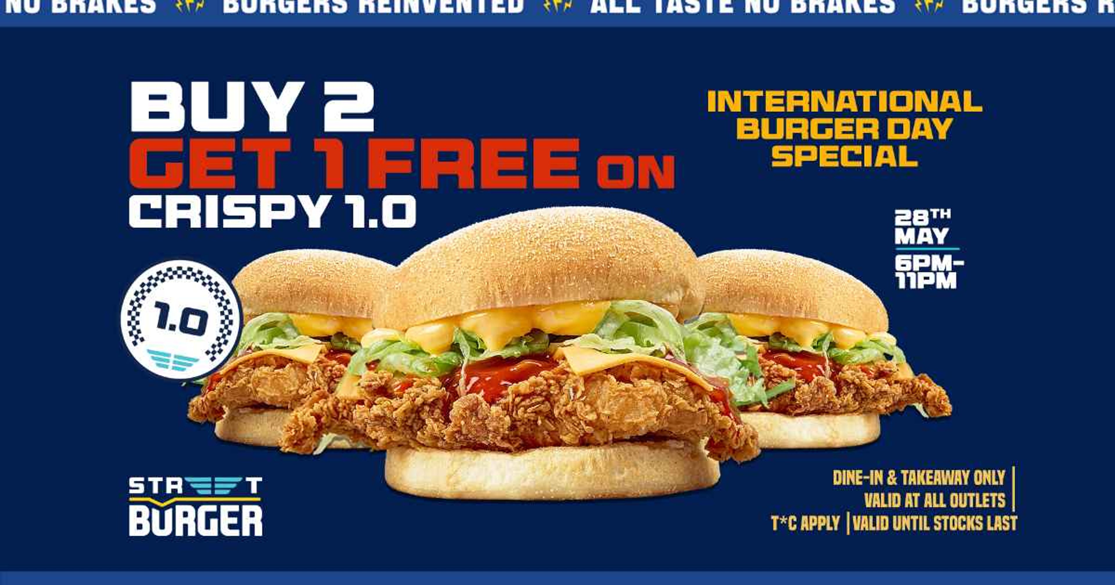 Buy 2 Get 1 Free on 1.0 Crispy